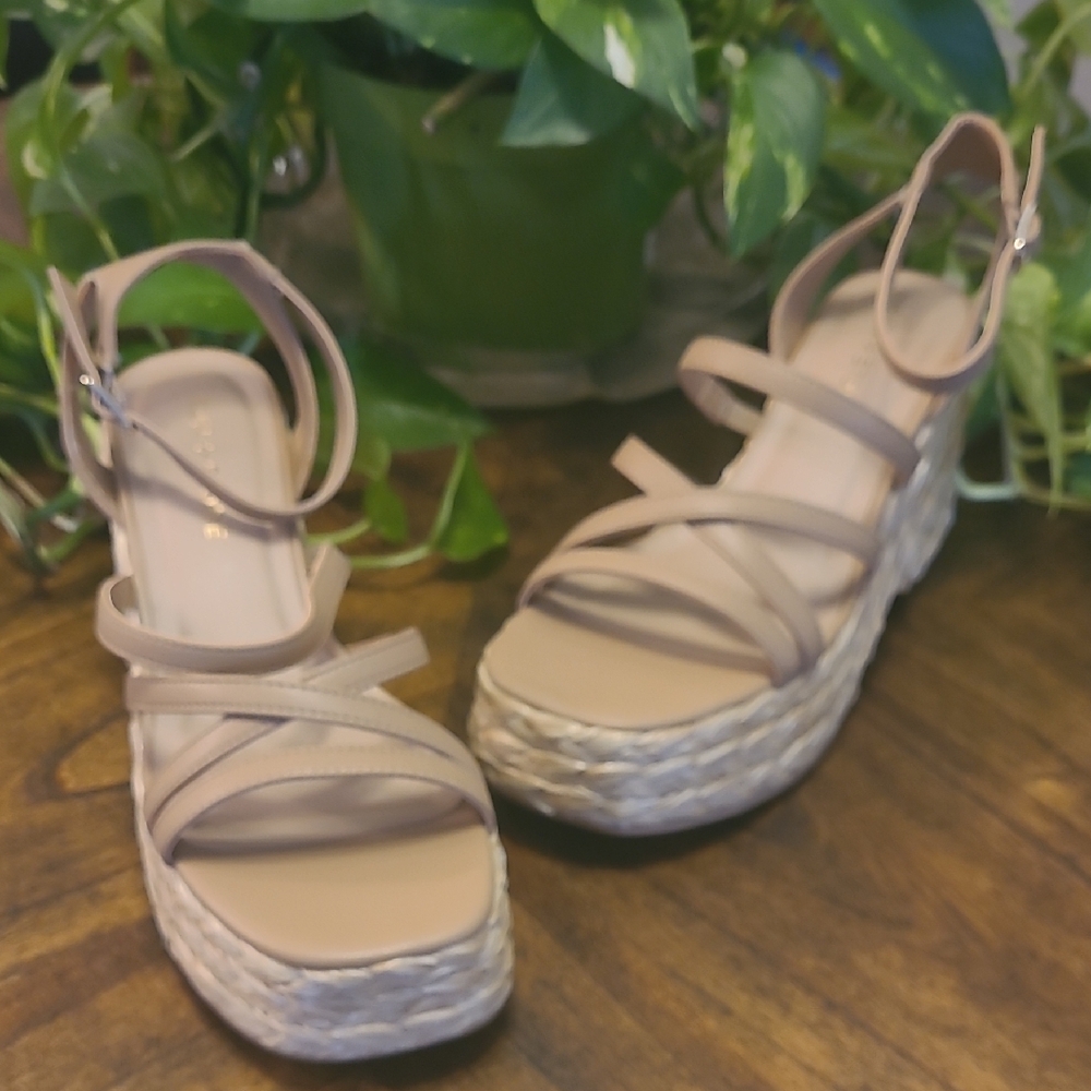 Sun & Stone Finnick Strappy  Wedge Espadrille